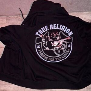 True Religion Black  Hoodie